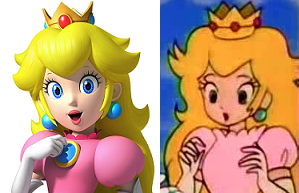 Anime Mario cara Peach